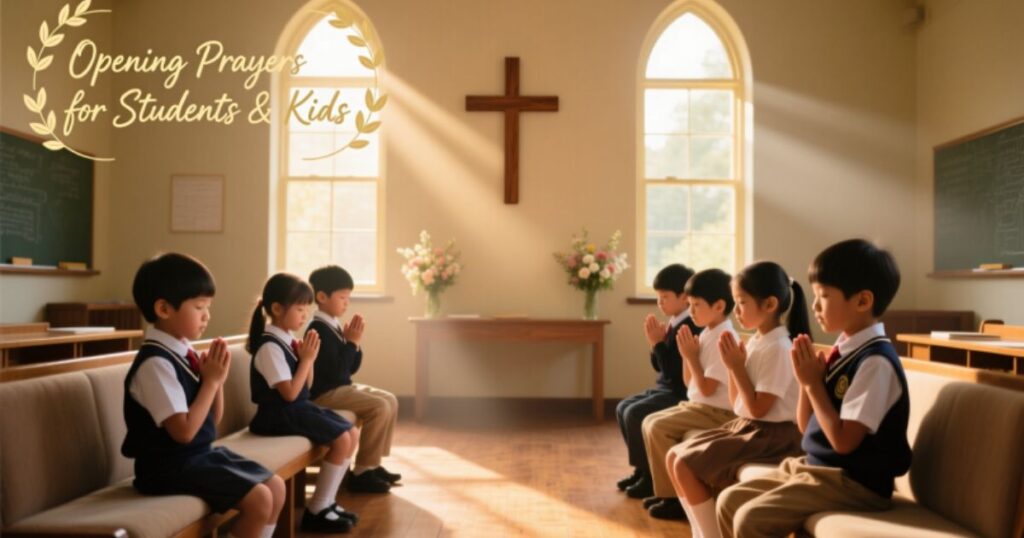 opening prayers for students and kids