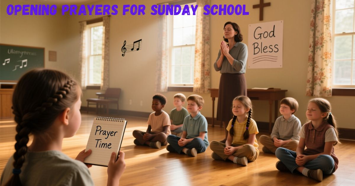 opening prayers for sunday school
