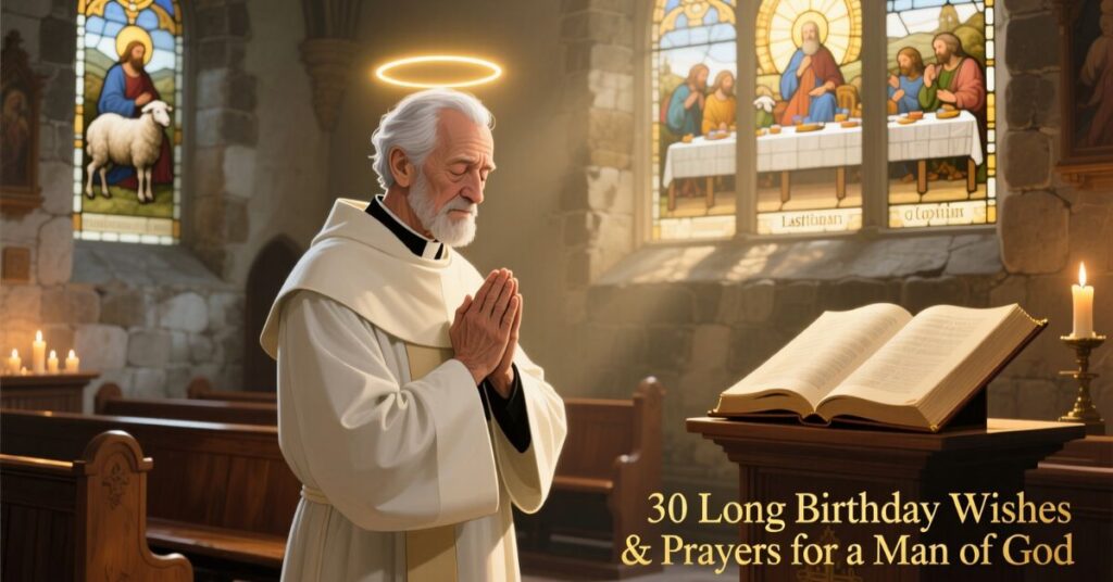 30 Long Birthday Wishes & Prayers for a Man of God