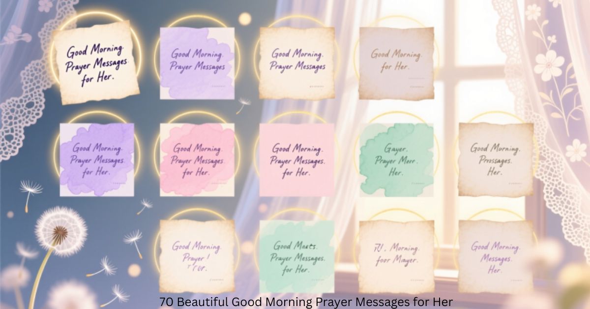70 Beautiful Good Morning Prayer Messages for Her
