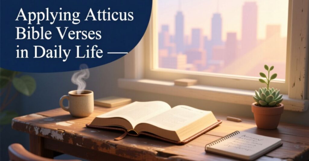 Applying Atticus Bible Verses in Daily Life