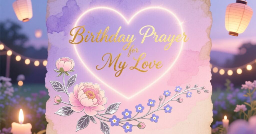 Birthday Prayer for My Love xHmister