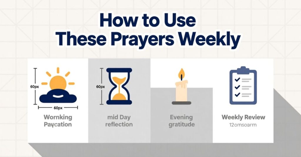 How to Use These Prayers Weekly