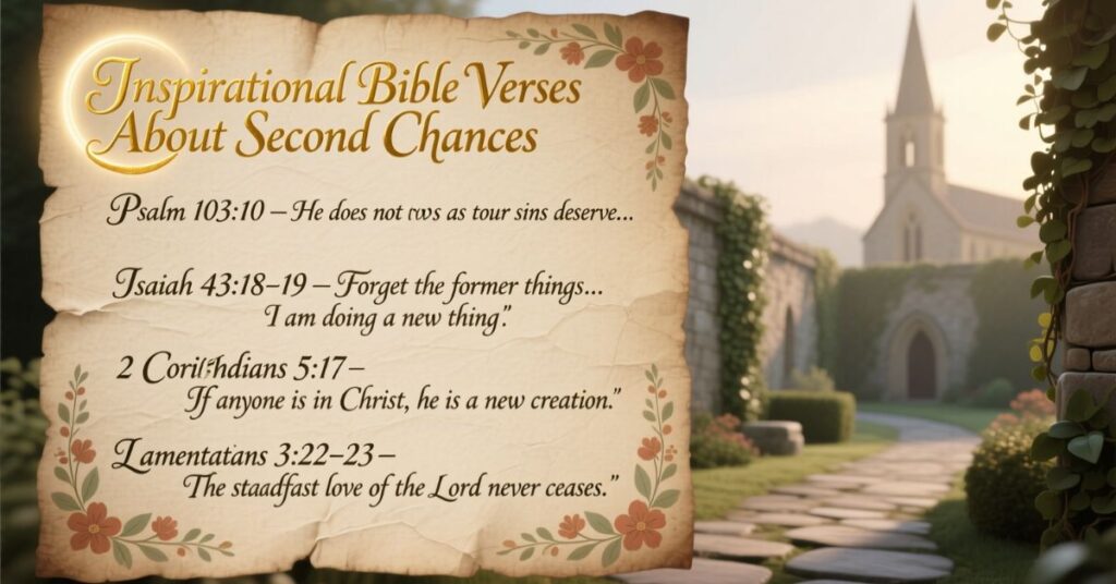 Inspirational Bible Verses About Second Chances