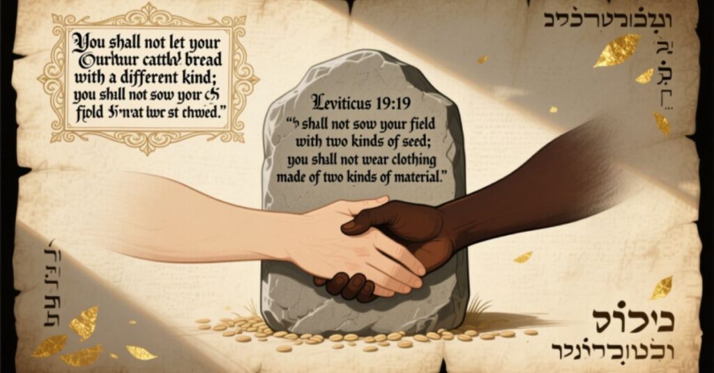 Leviticus 1919 Interracial Marriage
