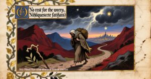 No Rest for the Weary Bible Verse Meaning and Explanation