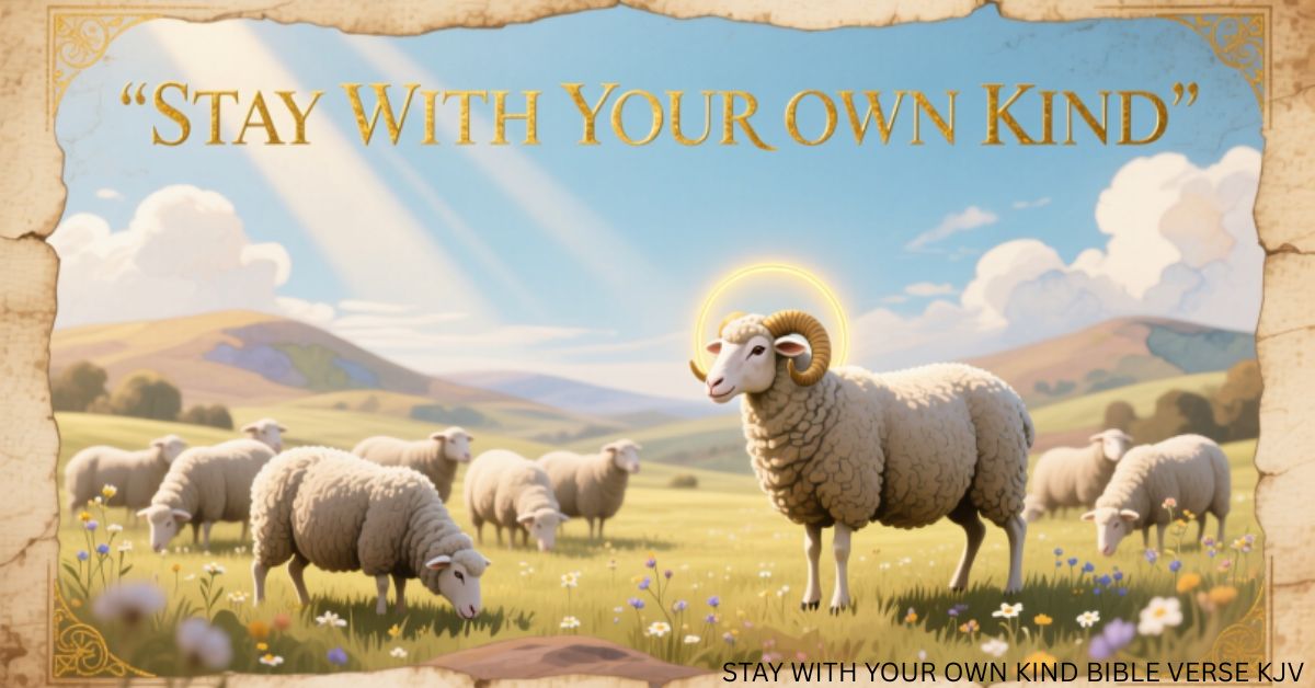 STAY WITH YOUR OWN KIND BIBLE VERSE KJV