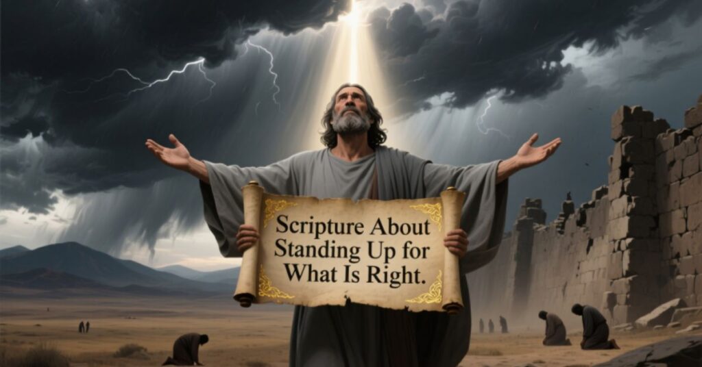 Scripture About Standing Up for What Is Right