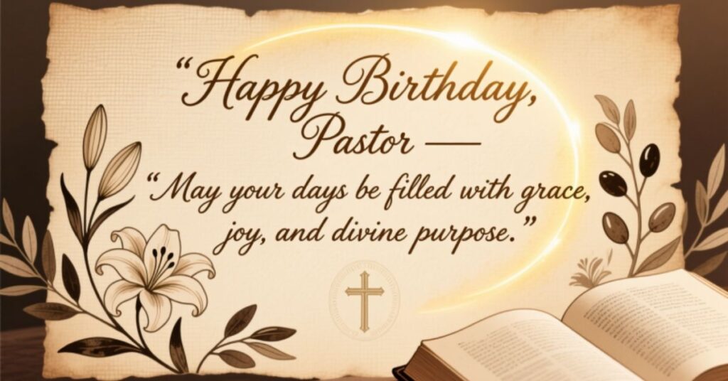 Simple Birthday Messages for a Pastor
