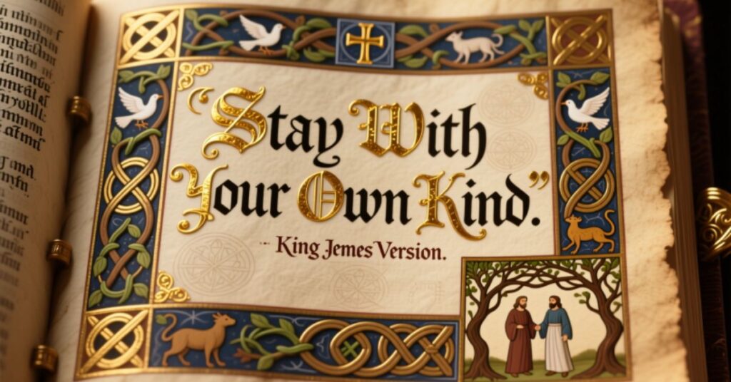 Stay With Your Own Kind Bible Verse KJV Explained