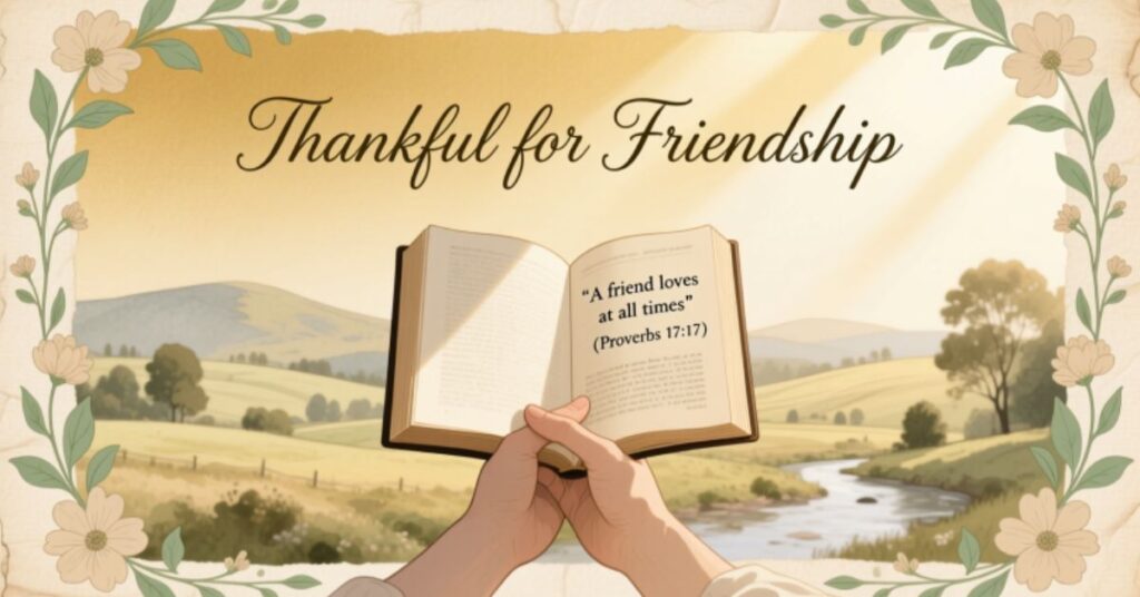 Thankful for Friendship Bible Verses