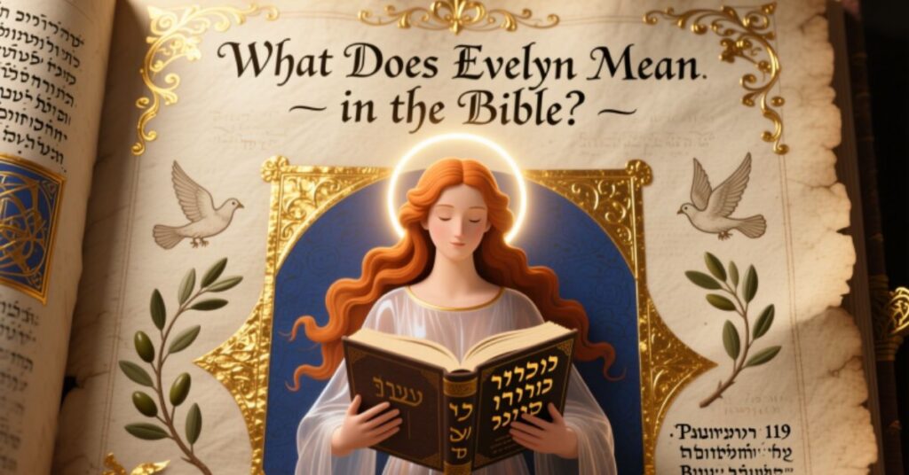 What Does Evelyn Mean in the Bible