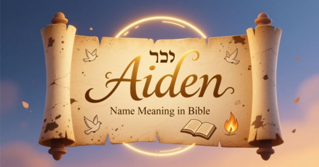 Aiden name meaning in Bible
