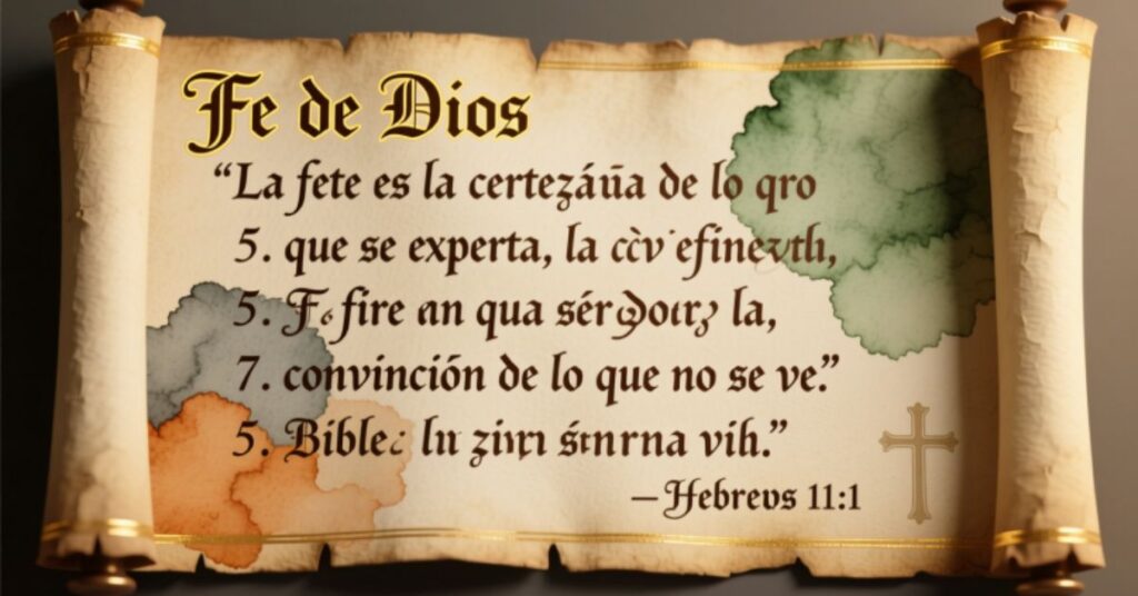 Bible Verses in Spanish About Faith
