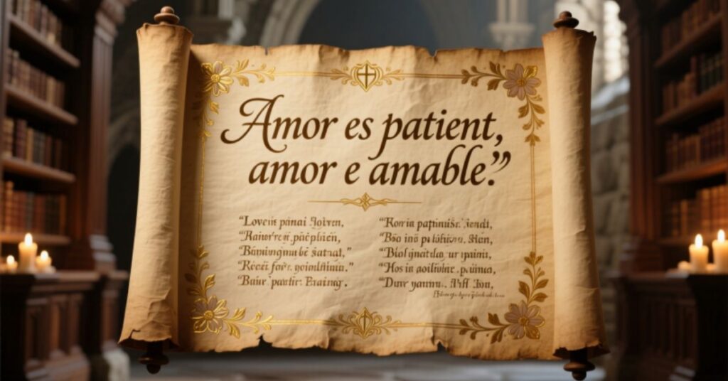 Bible Verses in Spanish About Love

