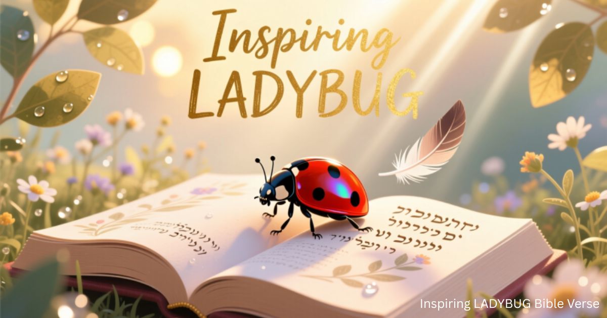 Inspiring LADYBUG Bible Verse