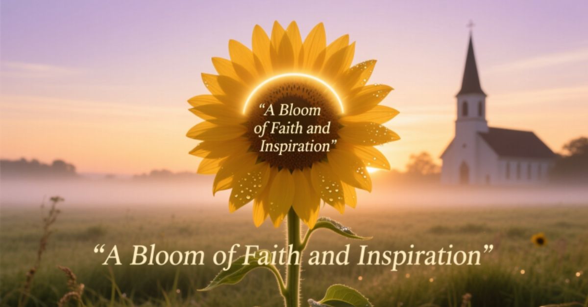 Beautiful Scripture Sunflower Bible Verse