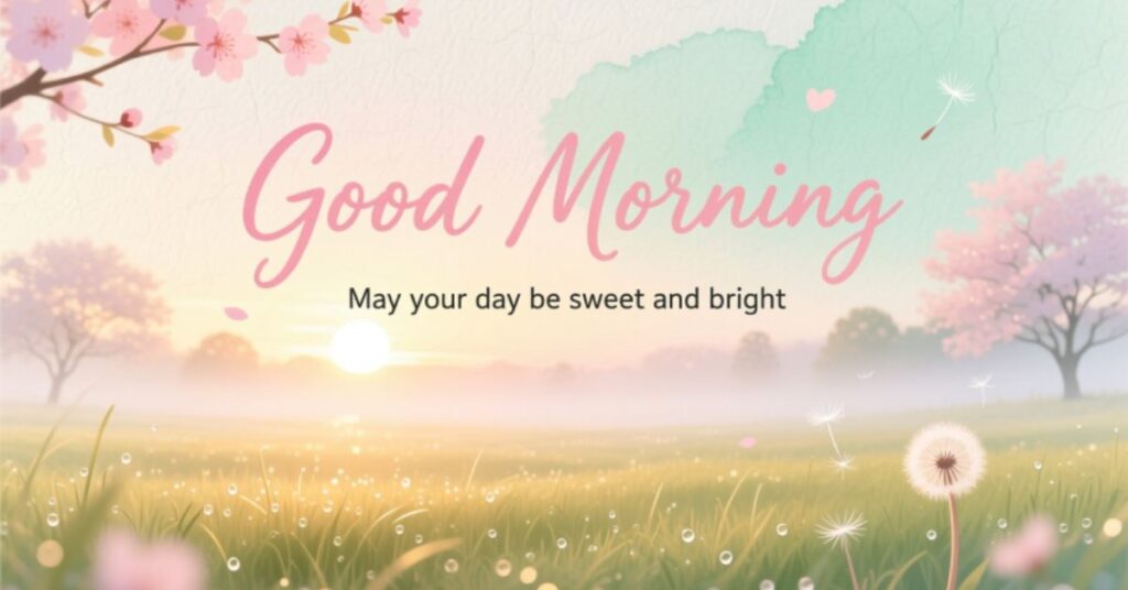 sweet good morning message
