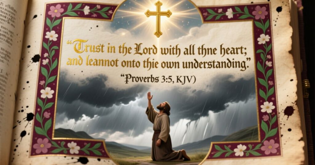 Trusting God in all circumstances Bible verse KJV
