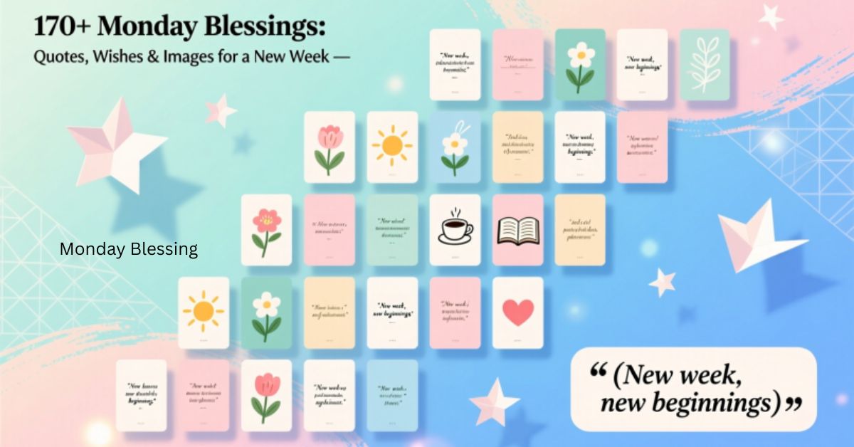 170+ Monday Blessing, Quotes, Wishes, and Images for a New Week