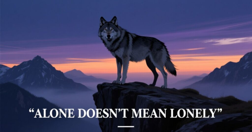Alone wolf quotes