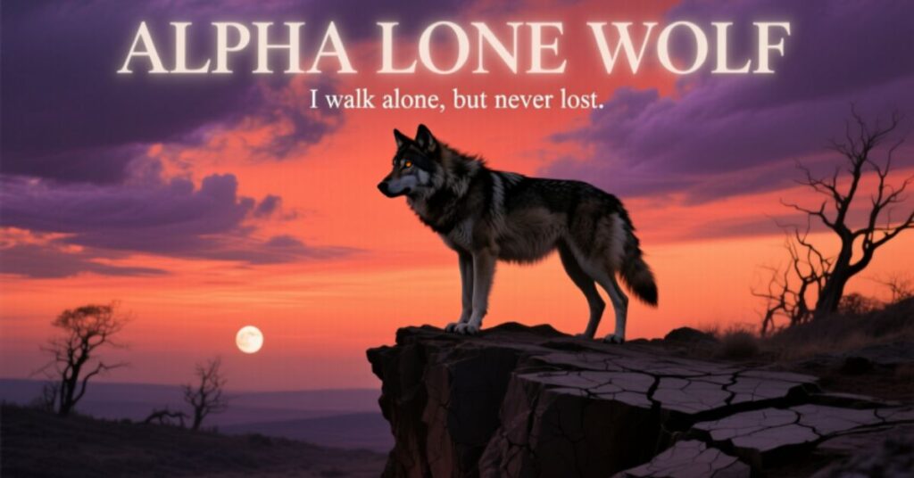 Alpha lone wolf quotes