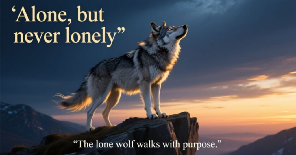 Beautiful lone wolf quotes