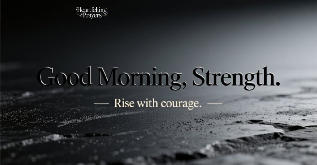 Black Good Morning Quotes for Strength