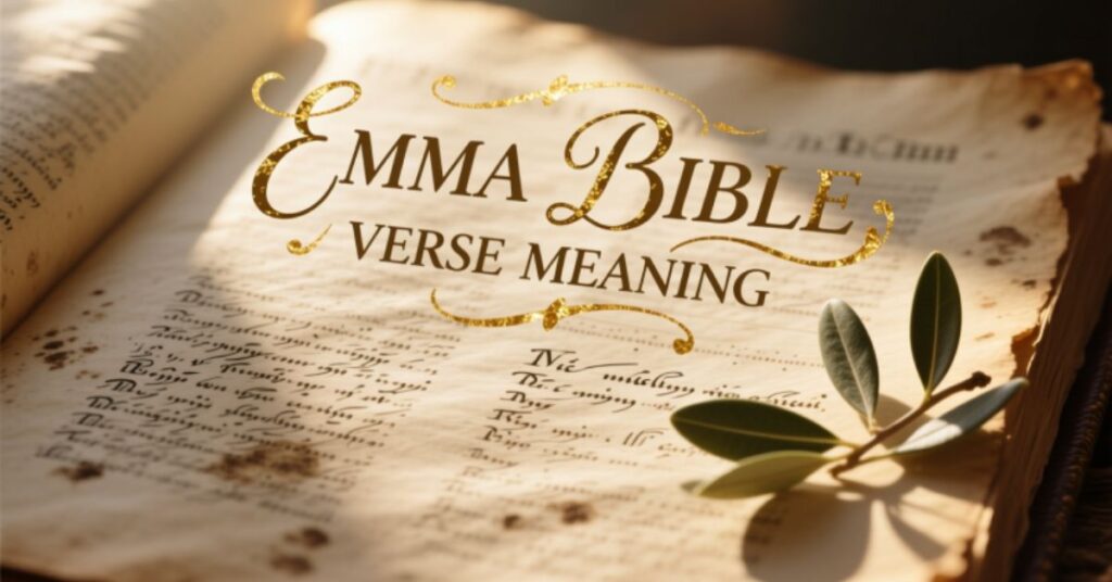 EMMA BIBLE VERSE MEANING