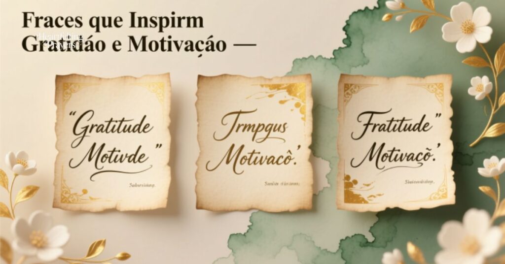 Frases que Inspiram Gratidão e Motivação