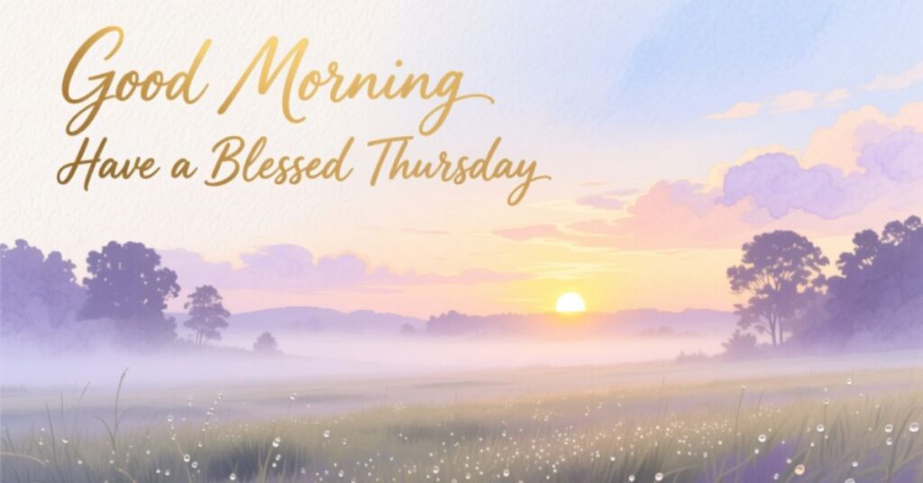 Good Morning Have a Blessed Thursday