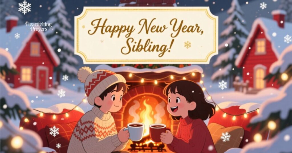 Happy New Year Messages for a Sibling