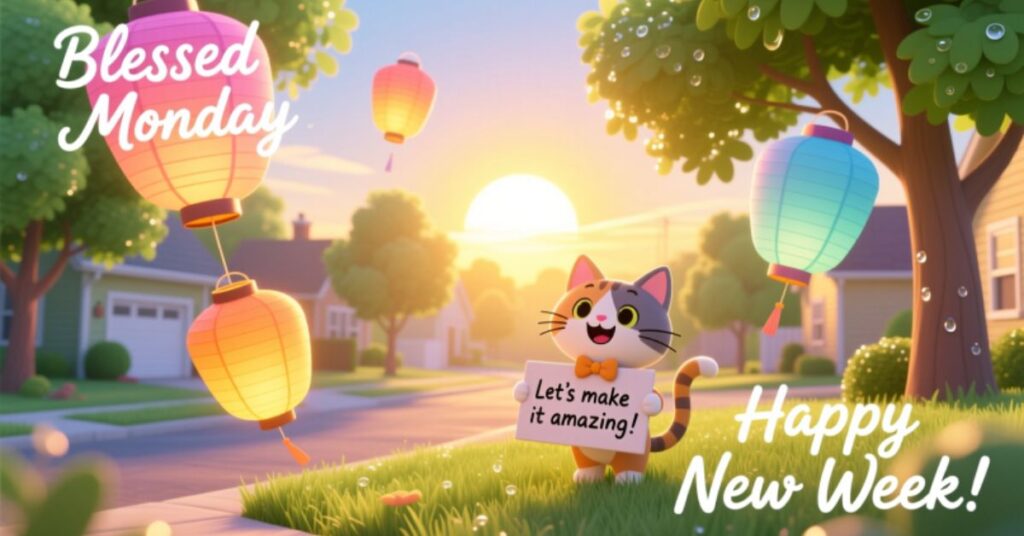 Happy blessed Monday and new week Images