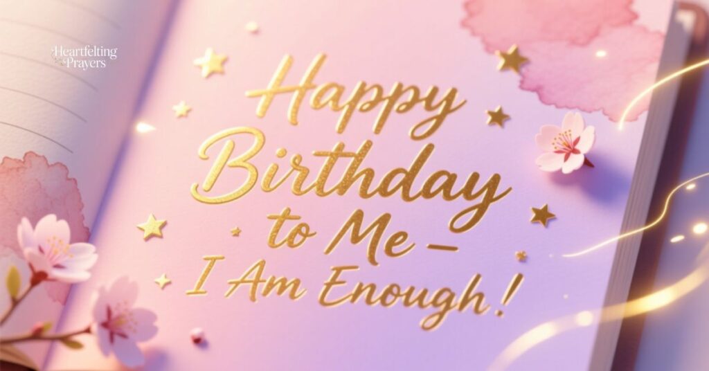 Inspirational Birthday Message to Myself