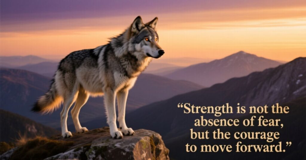 Inspirational strength wolf quotes