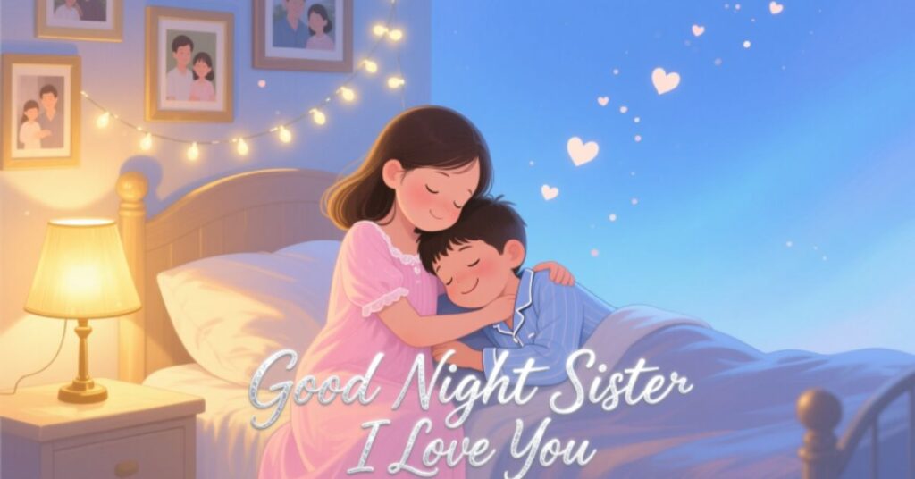 Love Hug Good Night Sister I Love You