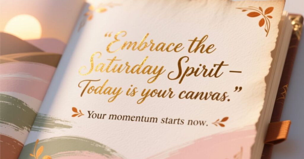 saturday motivational quotes