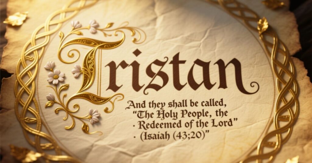 tristan name meaning bible With Vers